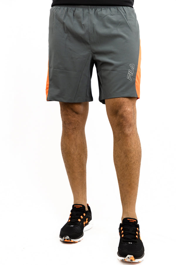 Pantaloneta Deportiva Fila Gris Naranja