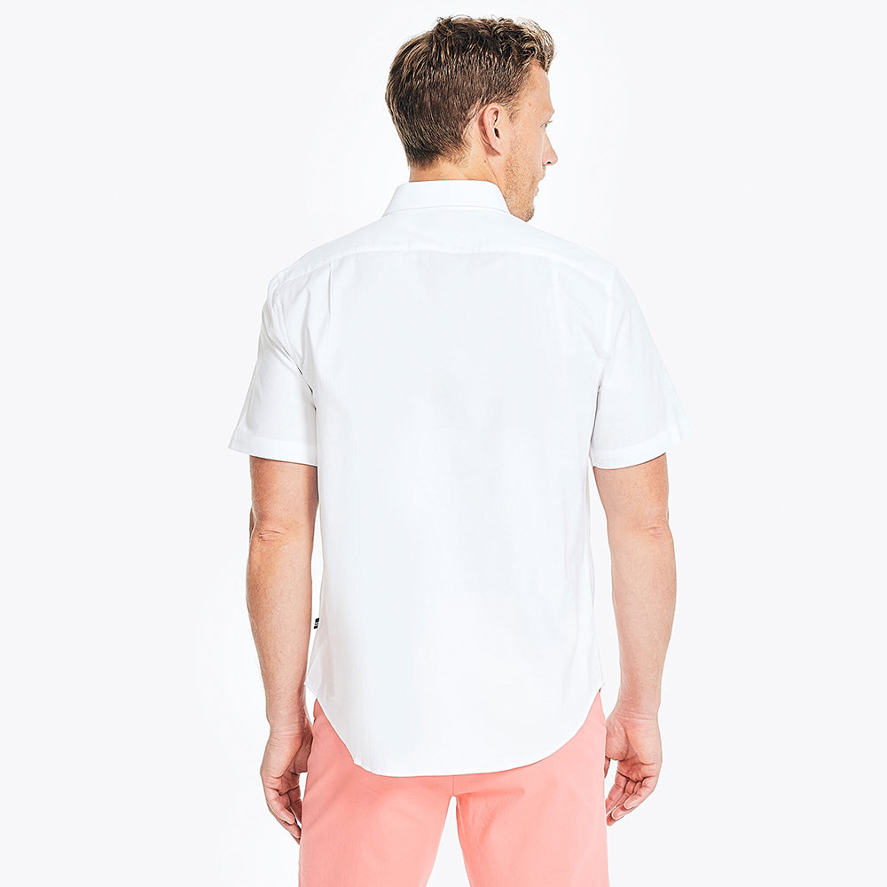 Camisa Nautica Manga Corta Blanca